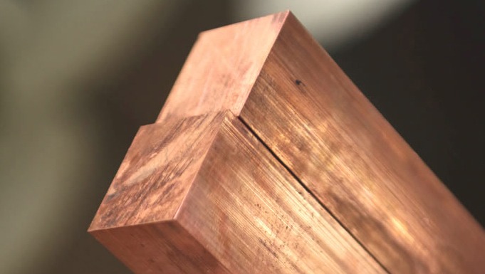 Close up of a common type of Copper