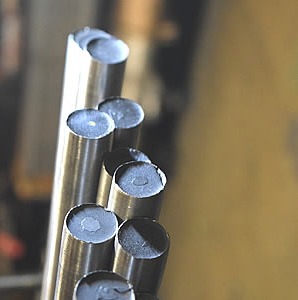 Close up image of a common type of Steel alloys